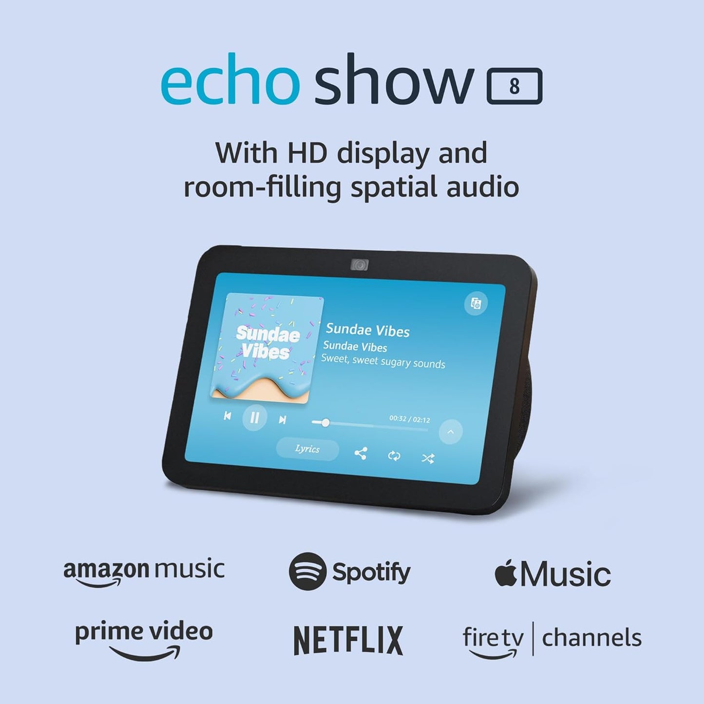 עוזר וירטואלי Amazon Echo Show 8 דור שלוש לבן
